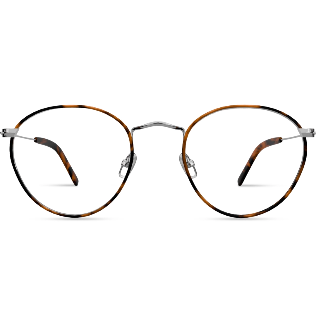 Oxford Silver Brown Glasses